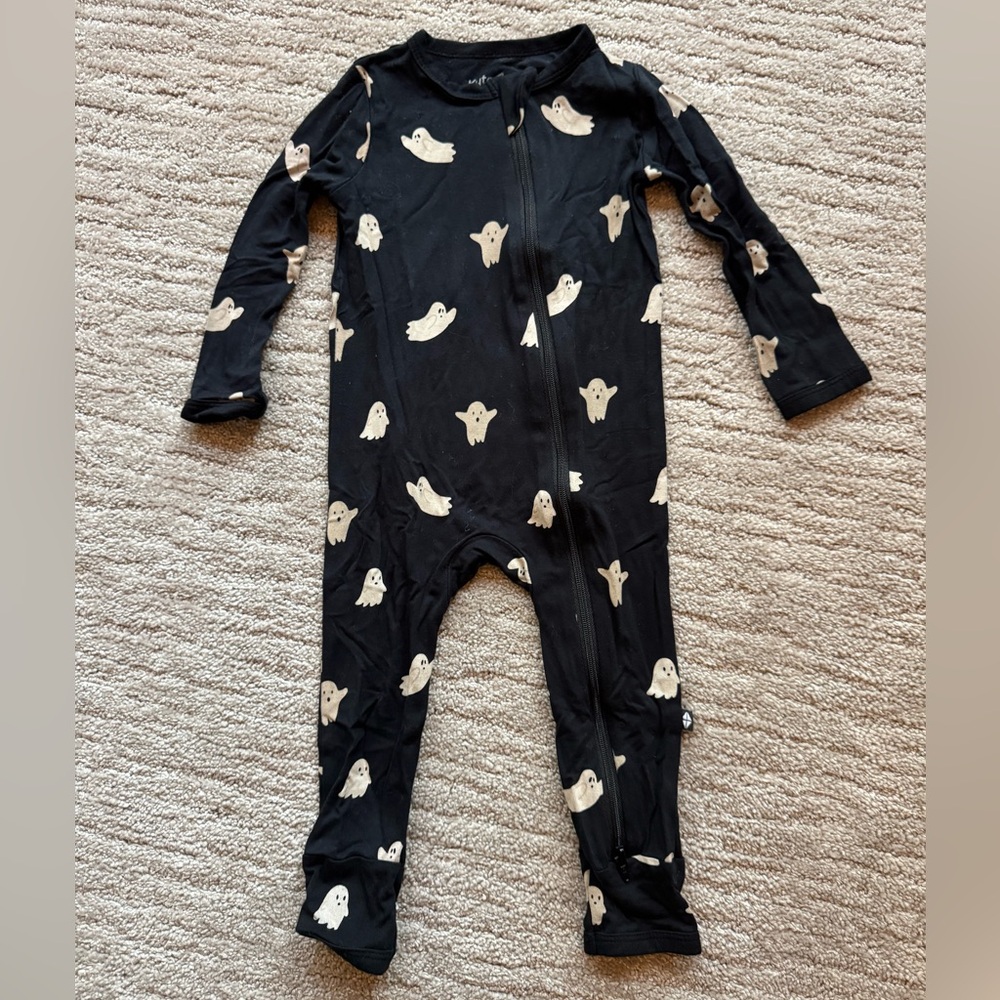 Kyte Baby Zippered Romper in Boo - 12-18 Months